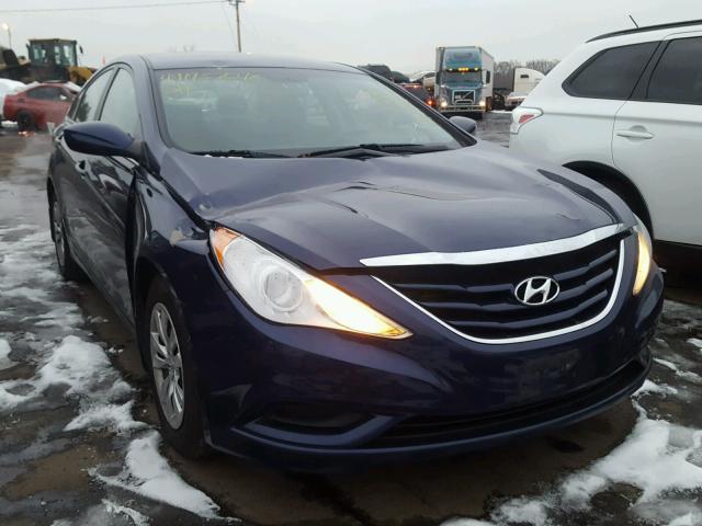 5NPEB4AC1CH364337 - 2012 HYUNDAI SONATA GLS BLUE photo 1