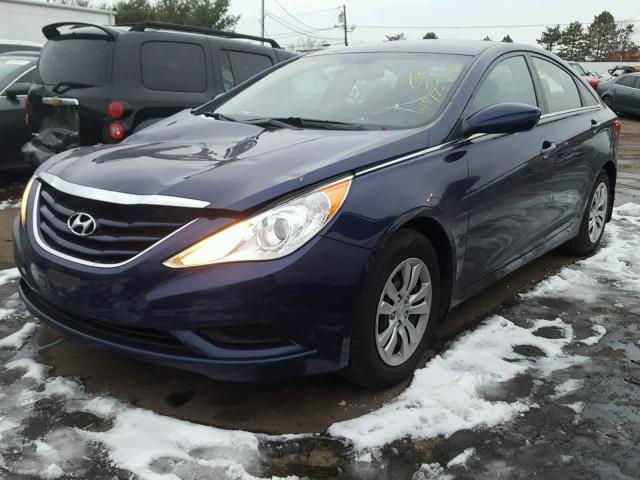 5NPEB4AC1CH364337 - 2012 HYUNDAI SONATA GLS BLUE photo 2