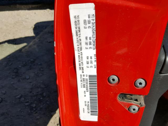 1B3ES26C44D626678 - 2004 DODGE NEON BASE RED photo 10