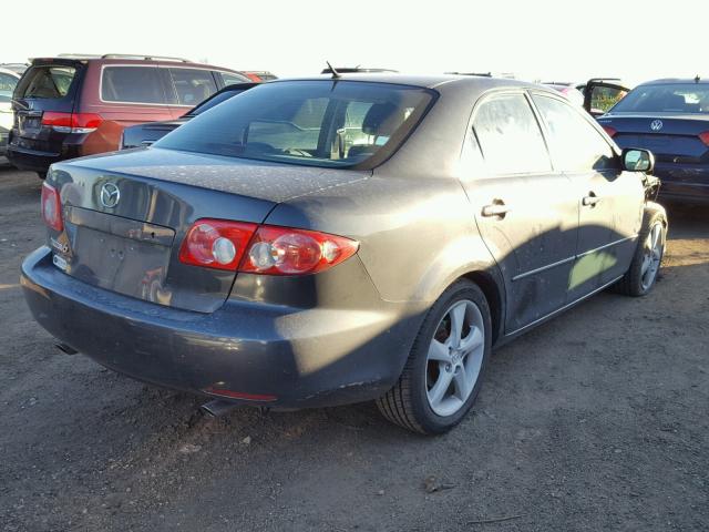 1YVFP80D345N47080 - 2004 MAZDA 6 S CHARCOAL photo 4