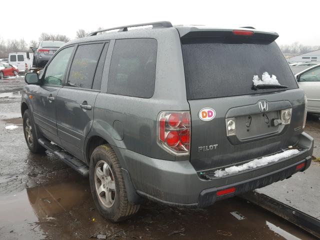 5FNYF18767B030219 - 2007 HONDA PILOT EXL CHARCOAL photo 3