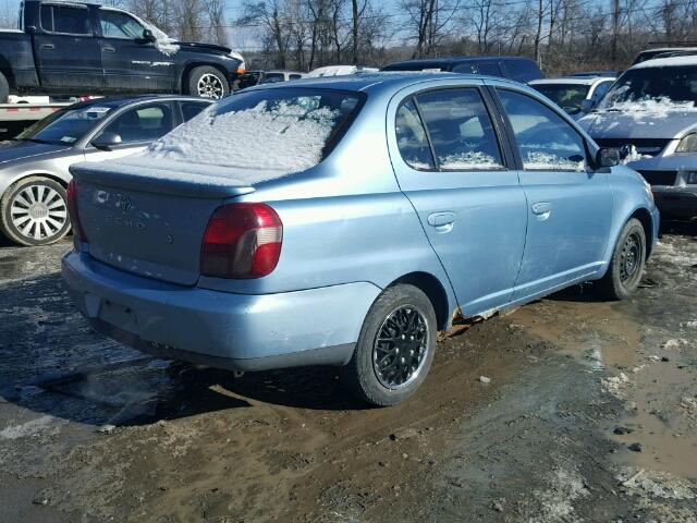 JTDBT123720209090 - 2002 TOYOTA ECHO BLUE photo 4