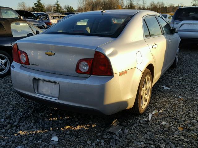 1G1ZB5EB7AF316043 - 2010 CHEVROLET MALIBU LS SILVER photo 4