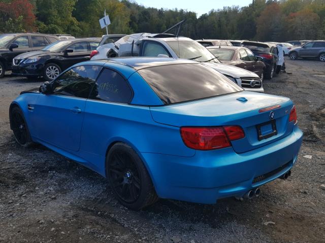 WBSDX9C54DE786007 - 2013 BMW M3 BLUE photo 3