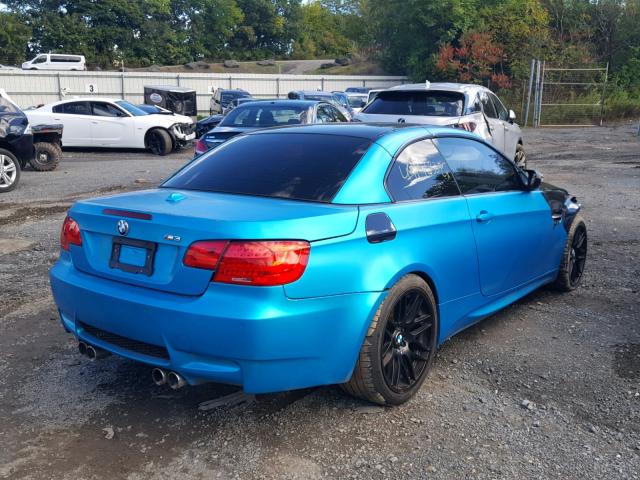 WBSDX9C54DE786007 - 2013 BMW M3 BLUE photo 4