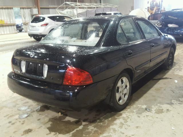 3N1CB51D44L909117 - 2004 NISSAN SENTRA 1.8 BLACK photo 4