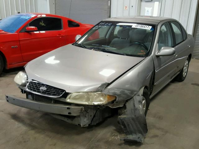 3N1CB51D81L507791 - 2001 NISSAN SENTRA XE BEIGE photo 2