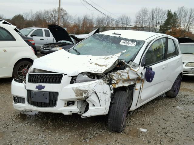 KL1TG6DEXBB262446 - 2011 CHEVROLET AVEO LT WHITE photo 2