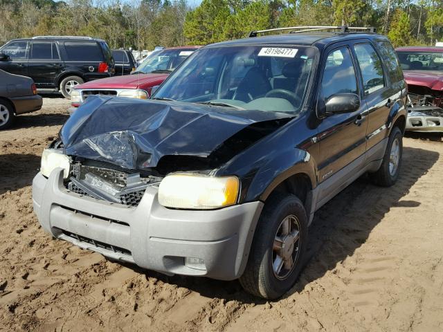 1FMYU01151KE84649 - 2001 FORD ESCAPE XLS BLACK photo 2