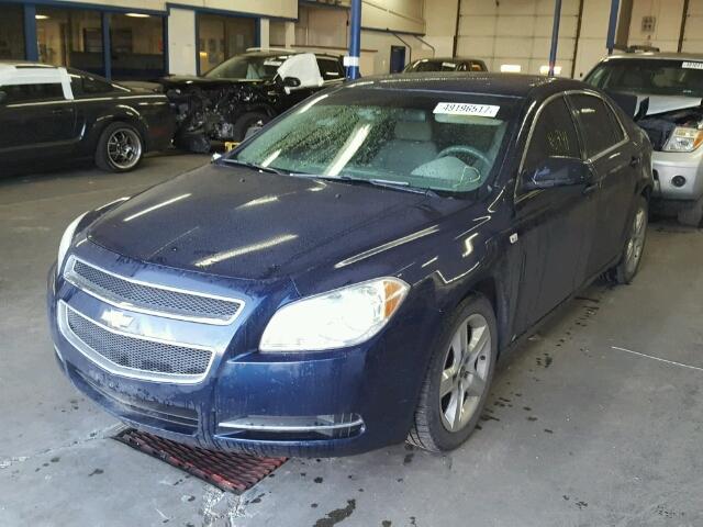 1G1ZG57N38F187964 - 2008 CHEVROLET MALIBU LS BLUE photo 2