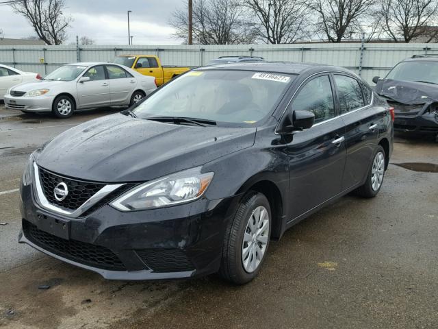 3N1AB7AP9HY298720 - 2017 NISSAN SENTRA S BLACK photo 2