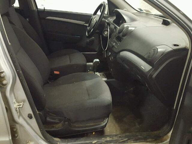 KL1TD5DE3BB251596 - 2011 CHEVROLET AVEO LS 银色 照片 5