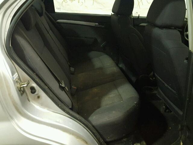 KL1TD5DE3BB251596 - 2011 CHEVROLET AVEO LS 银色 照片 6