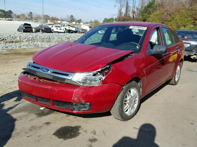 1FAHP3FN1BW106157 - 2011 FORD FOCUS SE RED photo 2