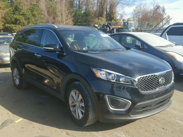 5XYPG4A35GG119113 - 2016 KIA SORENTO LX BLACK photo 1