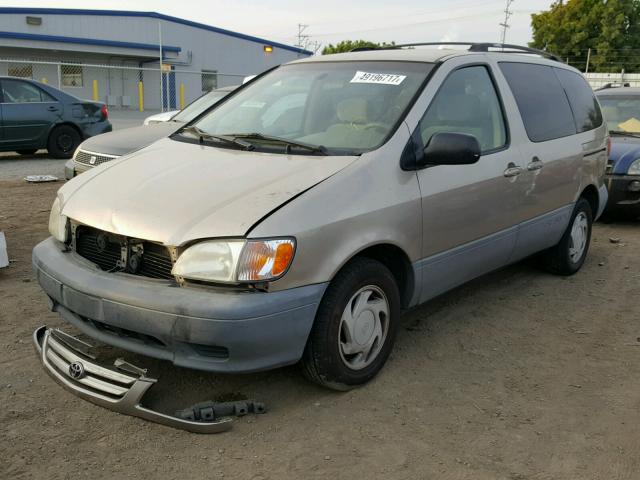 4T3ZF13C82U451158 - 2002 TOYOTA SIENNA LE TAN photo 2