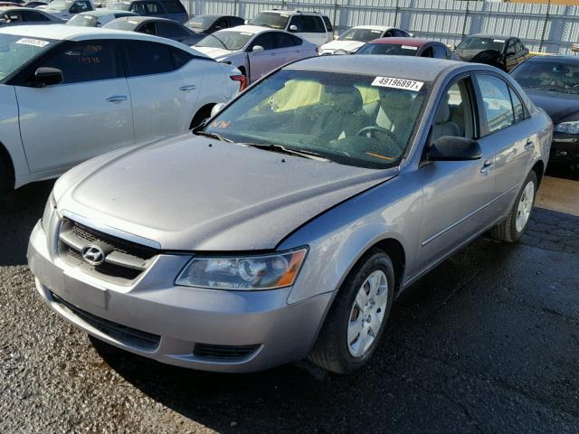 5NPET46C38H376003 - 2008 HYUNDAI SONATA GLS GRAY photo 2