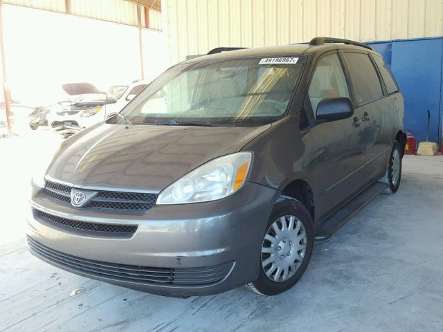 5TDZA23C85S283824 - 2005 TOYOTA SIENNA CE CHARCOAL photo 2