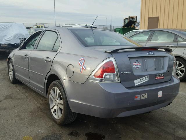 3FAHP07Z97R209868 - 2007 FORD FUSION SE SILVER photo 3