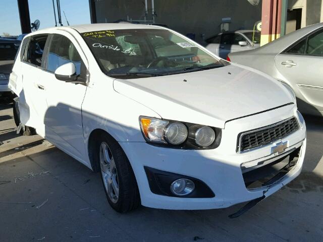 1G1JE6SH2C4115457 - 2012 CHEVROLET SONIC LTZ WHITE photo 1