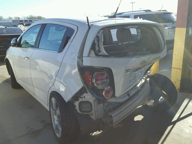 1G1JE6SH2C4115457 - 2012 CHEVROLET SONIC LTZ WHITE photo 3