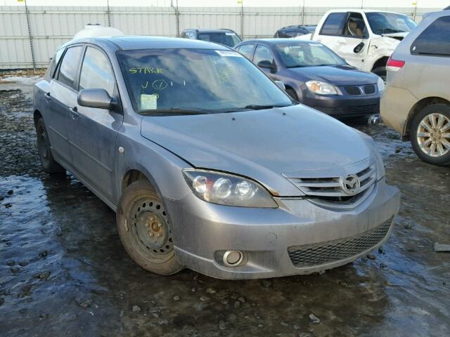 JM1BK143951342643 - 2005 MAZDA 3 HATCHBAC GRAY photo 1