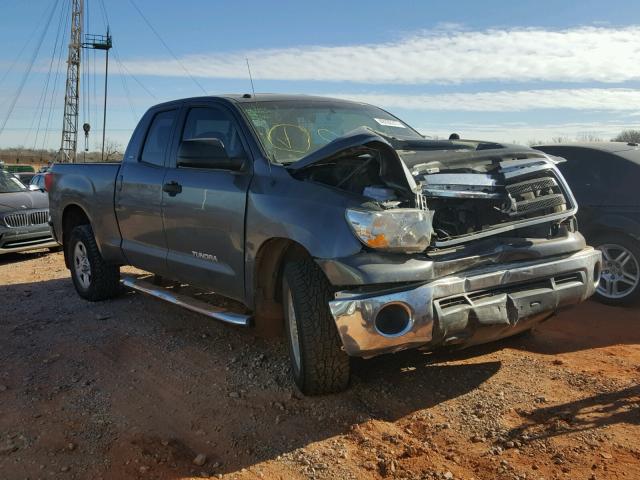 5TFUM5F11BX025115 - 2011 TOYOTA TUNDRA DOU GRAY photo 1