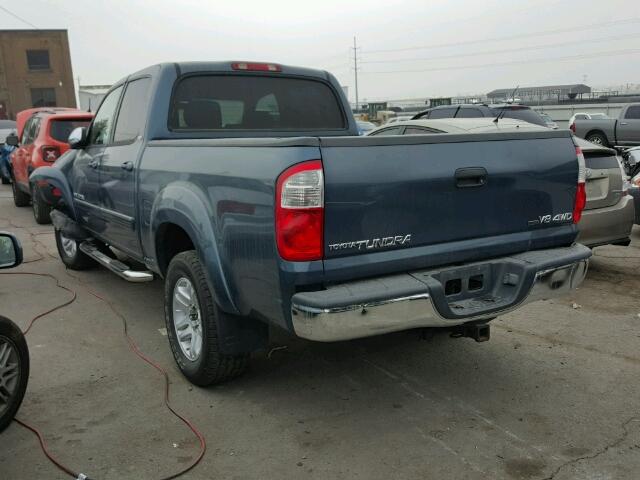 5TBDT44176S526014 - 2006 TOYOTA TUNDRA DOU BLUE photo 3