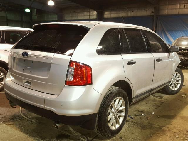 2FMDK3GC8DBB35711 - 2013 FORD EDGE SE SILVER photo 4