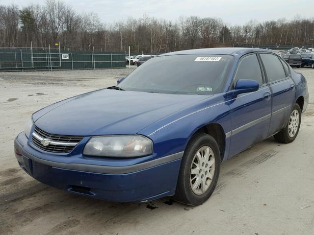 2G1WF52E759169226 - 2005 CHEVROLET IMPALA BLUE photo 2