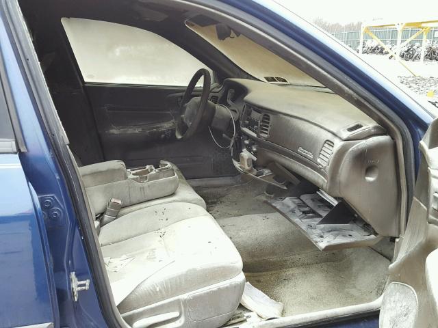 2G1WF52E759169226 - 2005 CHEVROLET IMPALA BLUE photo 5