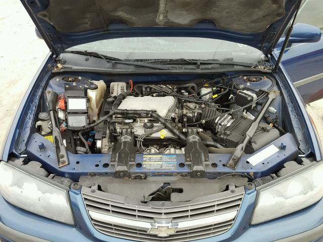 2G1WF52E759169226 - 2005 CHEVROLET IMPALA BLUE photo 7