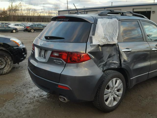 5J8TB2H50AA001374 - 2010 ACURA RDX TECHNO GRAY photo 9