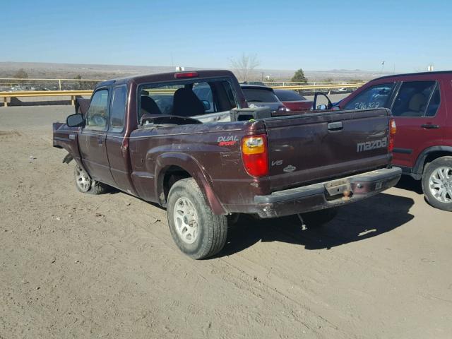 4F4YR16V43TM00722 - 2003 MAZDA B3000 CAB MAROON photo 3