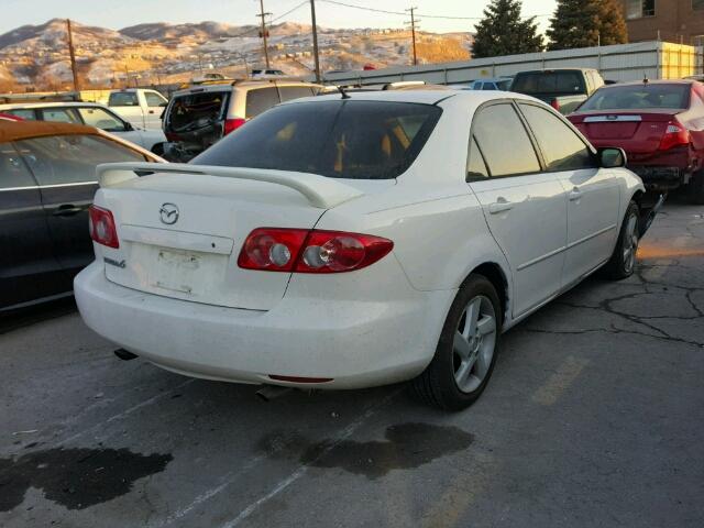 1YVFP80C545N43877 - 2004 MAZDA 6 I WHITE photo 4