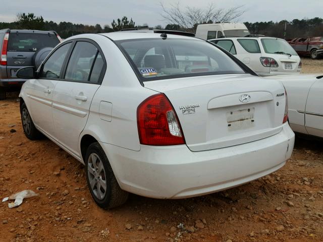 KMHCN46C78U217732 - 2008 HYUNDAI ACCENT GLS WHITE photo 3