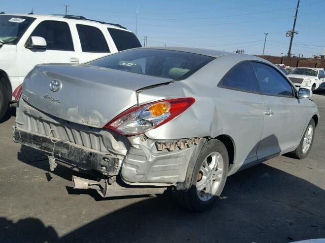 4T1CA38P45U061294 - 2005 TOYOTA CAMRY SOLA SILVER photo 4