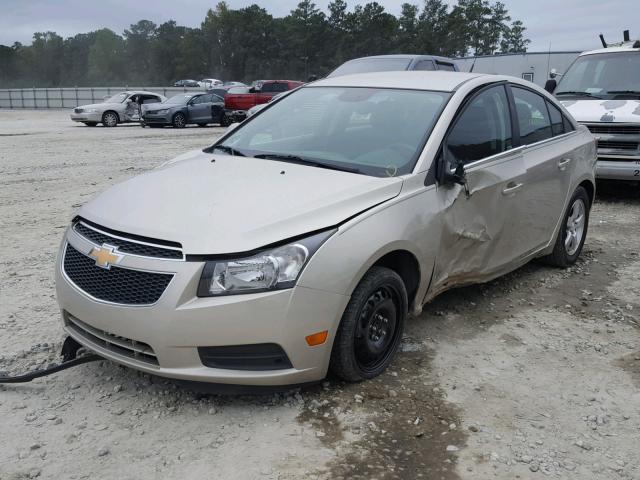 1G1PC5SB9D7278676 - 2013 CHEVROLET CRUZE LT TAN photo 2