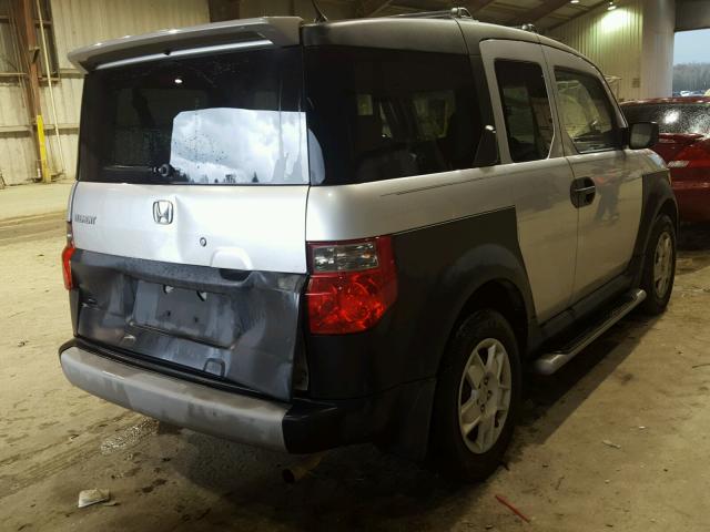 5J6YH18317L008885 - 2007 HONDA ELEMENT LX SILVER photo 4