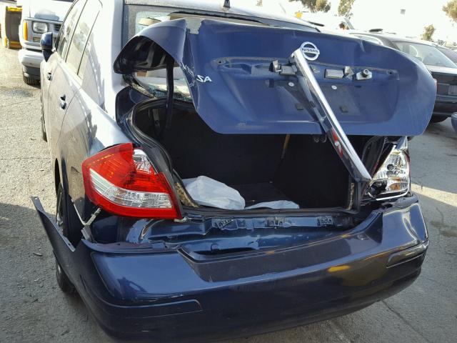 3N1BC11E79L440994 - 2009 NISSAN VERSA S BLUE photo 9