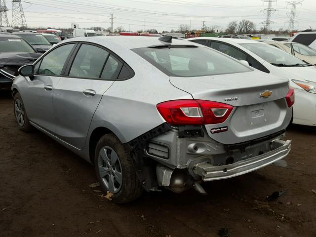 1G1BC5SM0H7216715 - 2017 CHEVROLET CRUZE LS SILVER photo 3