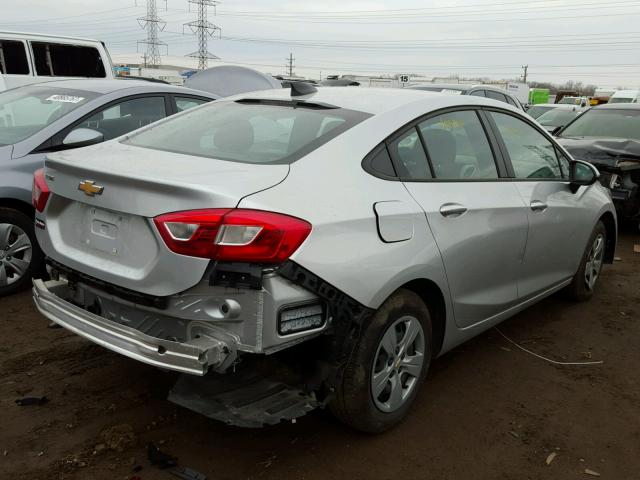 1G1BC5SM0H7216715 - 2017 CHEVROLET CRUZE LS SILVER photo 4