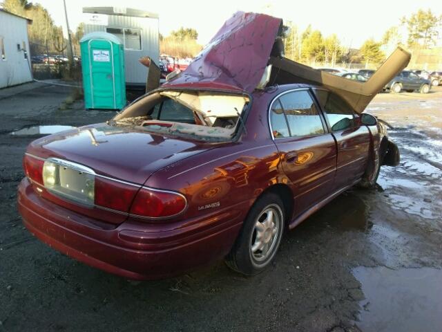 1G4HP54K614178590 - 2001 BUICK LESABRE CU MAROON photo 4