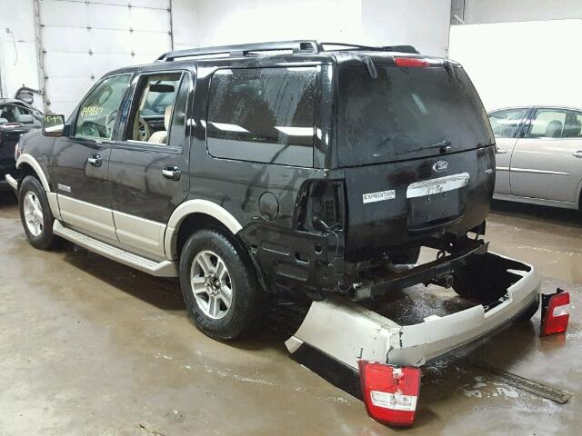 1FMFU17558LA67835 - 2008 FORD EXPEDITION BLACK photo 3