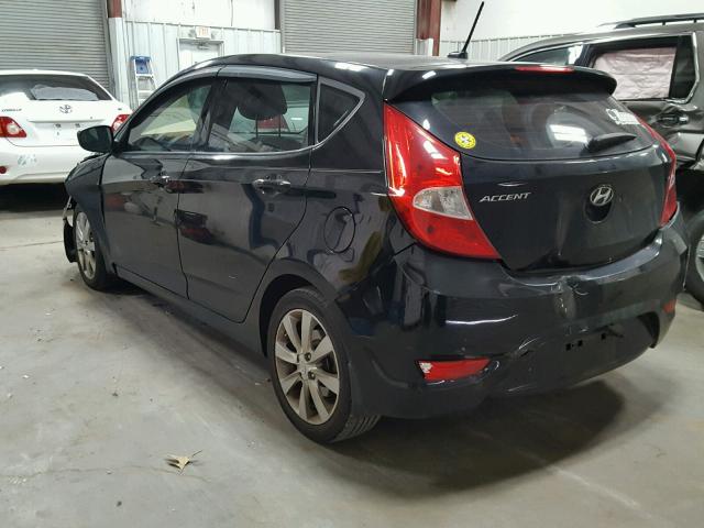 KMHCU5AE3CU049498 - 2012 HYUNDAI ACCENT GLS BLACK photo 3