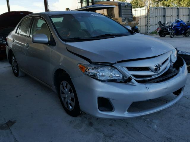 2T1BU4EE6BC696753 - 2011 TOYOTA COROLLA BA SILVER photo 1