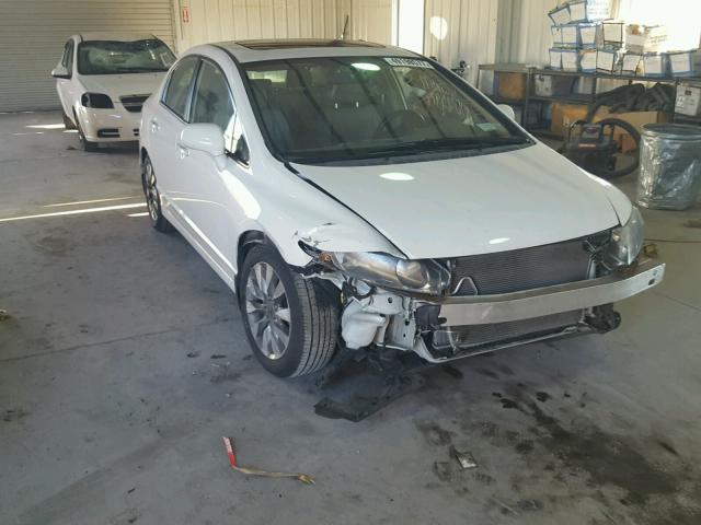 2HGFA16939H525230 - 2009 HONDA CIVIC EXL WHITE photo 1