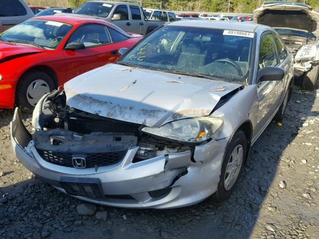 1HGEM22144L027851 - 2004 HONDA CIVIC DX V SILVER photo 2