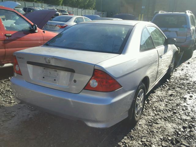 1HGEM22144L027851 - 2004 HONDA CIVIC DX V SILVER photo 4