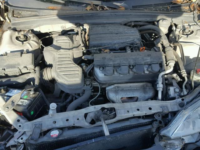 1HGEM22144L027851 - 2004 HONDA CIVIC DX V SILVER photo 7